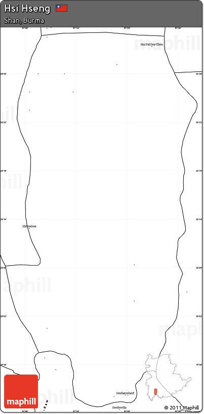 Blank Simple Map of Hsi Hseng