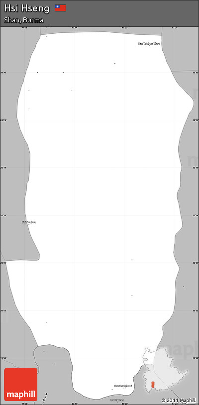 Gray Simple Map of Hsi Hseng