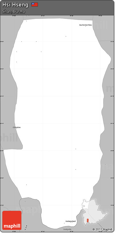 Gray Simple Map of Hsi Hseng