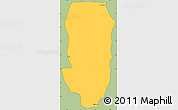 Savanna Style Simple Map of Hsi Hseng, cropped outside