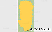 Savanna Style Simple Map of Hsi Hseng, single color outside