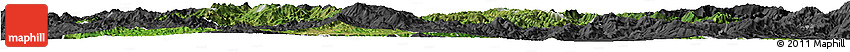Satellite Horizon Map of Keng Tung, darken, desaturated