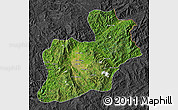 Satellite Map of Keng Tung, darken, desaturated