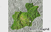 Satellite Map of Keng Tung, lighten, semi-desaturated