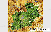 Satellite Map of Keng Tung, physical outside