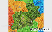 Satellite Map of Keng Tung, political outside