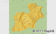 Savanna Style Map of Keng Tung, single color outside