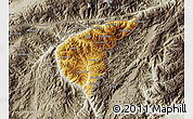 Physical Map of Kong-Kyan, semi-desaturated