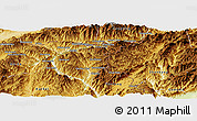 Physical Panoramic Map of Kong-Kyan