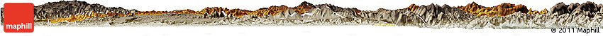 Physical Horizon Map of Kutkai, semi-desaturated