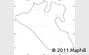 Blank Simple Map of Kyaukme, cropped outside, no labels
