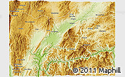 Physical 3D Map of Langkho