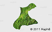 Satellite 3D Map of Langkho, single color outside