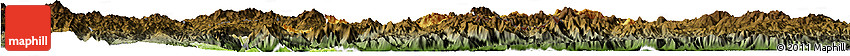 Physical Horizon Map of Langkho, darken