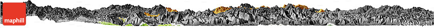Physical Horizon Map of Langkho, darken, desaturated