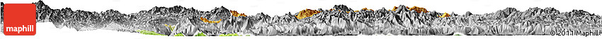 Physical Horizon Map of Langkho, desaturated