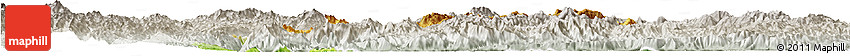 Physical Horizon Map of Langkho, lighten, semi-desaturated