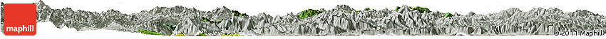 Satellite Horizon Map of Langkho, lighten, semi-desaturated
