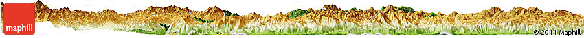 Satellite Horizon Map of Langkho, physical outside