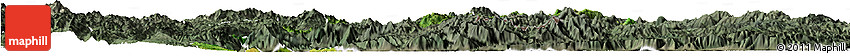 Satellite Horizon Map of Langkho, semi-desaturated