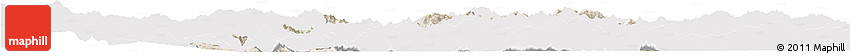 Shaded Relief Horizon Map of Langkho, cropped outside
