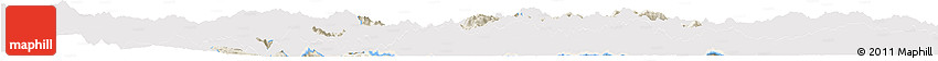 Shaded Relief Horizon Map of Langkho, single color outside