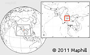 Blank Location Map of Langkho, highlighted parent region, within the entire country