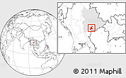 Blank Location Map of Langkho, highlighted parent region