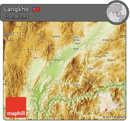 Physical Map of Langkho