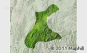 Satellite Map of Langkho, lighten