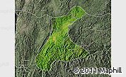 Satellite Map of Langkho, semi-desaturated