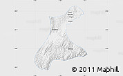 Silver Style Map of Langkho, single color outside