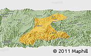 Savanna Style Panoramic Map of Langkho