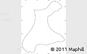 Blank Simple Map of Langkho, cropped outside, no labels