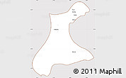 Classic Style Simple Map of Langkho, cropped outside