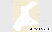 Classic Style Simple Map of Langkho, single color outside