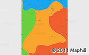 Political Simple Map of Langkho