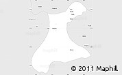 Silver Style Simple Map of Langkho
