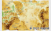 Physical Panoramic Map of Lawksawk