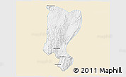 Classic Style 3D Map of Mawkmai, single color outside