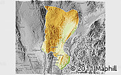 Physical 3D Map of Mawkmai, desaturated