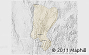 Shaded Relief 3D Map of Mawkmai, lighten, desaturated