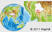 Physical Location Map of Mawkmai, highlighted parent region