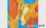 Physical Map of Mawkmai, political outside