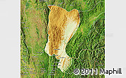 Physical Map of Mawkmai, satellite outside