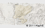 Shaded Relief Panoramic Map of Mawkmai, lighten