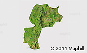 Satellite 3D Map of Mong Kung, cropped outside