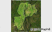 Satellite 3D Map of Mong Kung, darken