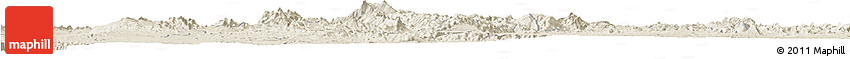 Shaded Relief Horizon Map of Mong Kung