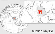 Blank Location Map of Mong Kung, highlighted parent region